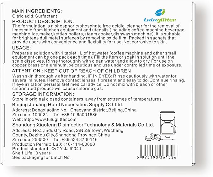 Espresso Machine Cleaning Tablets Descaling Coffee Maker Descaler Tablets 24 Count, Compatible With Nespresso, Keurig, Ninja, Delonghi, Miele, Descaler Tabs for Espresso Machines And Drip