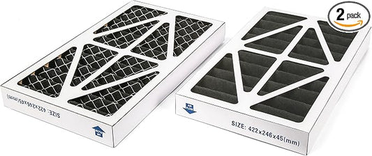 WEN Activated Carbon Air Filters, 5-Micron Inner Filter for 400 CFM Air Filtration Systems, Two Pack (AF9165C)