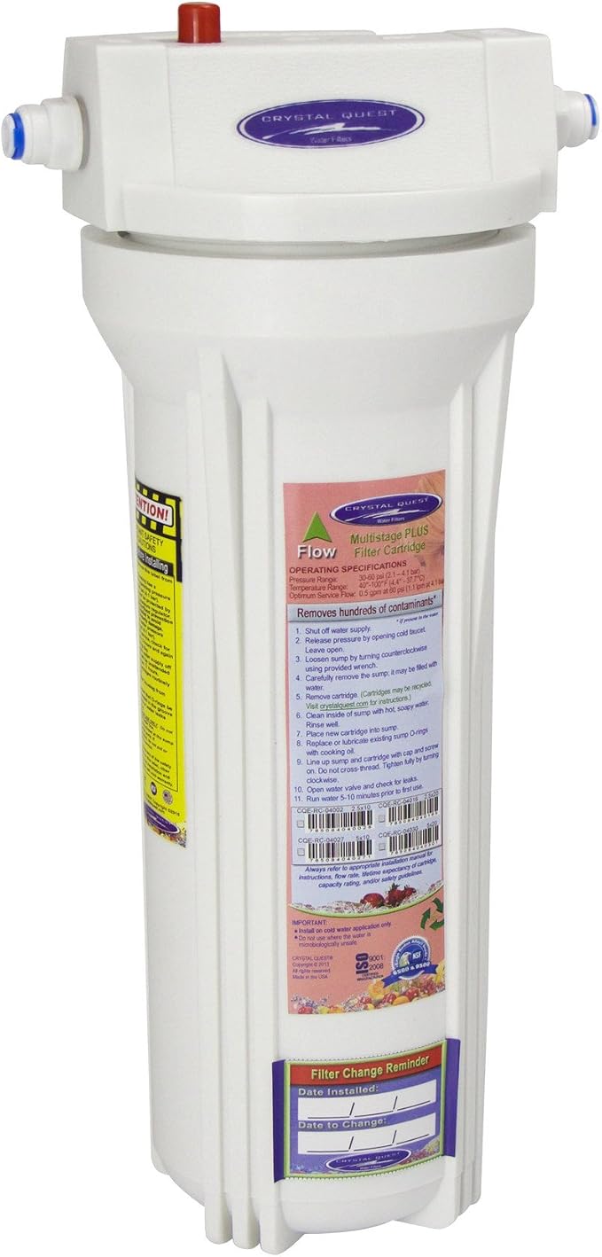 Crystal Quest Fluoride Removal/In-line Water Filter System