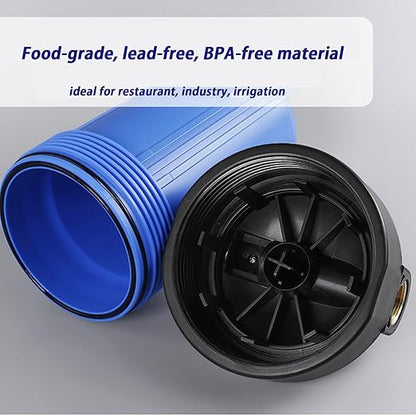 Whole House Water Filter Housing, 10"x4.5" Water Filtration Housing, Sediment Filter System for Well Water with 1" NPT Port, Pressure Release Button
