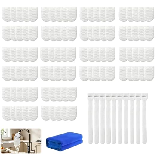 100Pcs Faucet Filter Cotton Bag, 2026 New Faucet Filter Bag for Filtering tap Water, Universal Faucet Filter Bags for Kitchen Sink, Bathroom Taps, Tap Water Purification Accessory