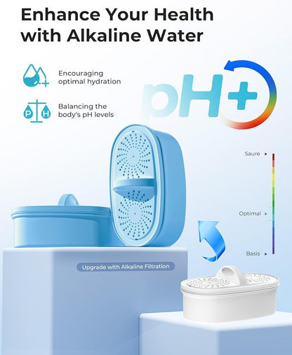 AQUA CREST PF-AL Alkaline Water Filter Replacement for Waterdrop® Pitchers | Replacement for Waterdrop® Pitcher and Dispenser & PF-AL Filter, Reduces PFOA/PFOS, Chlorine, Last Up to 100 Gallons, 2 Pack