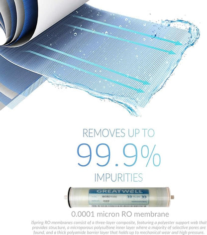 iSpring F21CRO1000 2-Year Replacement Cartridge Pack Set for CRO1000 & CRO2000 Tankless Commercial Reverse Osmosis Water Filter, 21-Piece