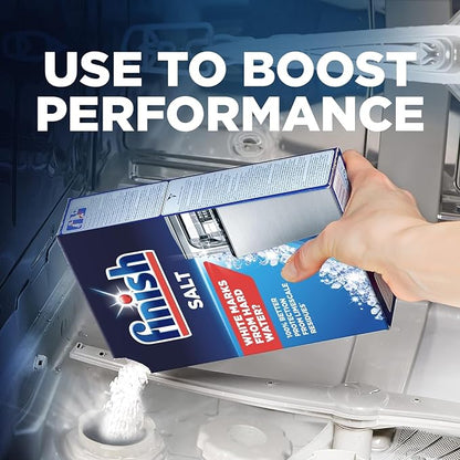 Finish Dishwasher Salt 4kg, Protection from Limescale Residues, Premium Quality