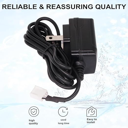 Water Softener Power Cord Transformer 15V DC Adapter Compatible with V3186-06 Fits for Water Softener Valves Produced in 2017 or Later Power Supply Cord