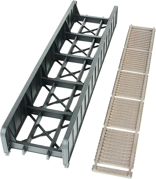 Walthers Cornerstone 70' Single-Track Railroad Through Girder Bridge 933-4502 HO Scale Model Railroad - Structure Kit