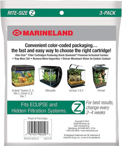 Marineland Eclipse Replacement Filter Cartridges, For Aquarium Filtration