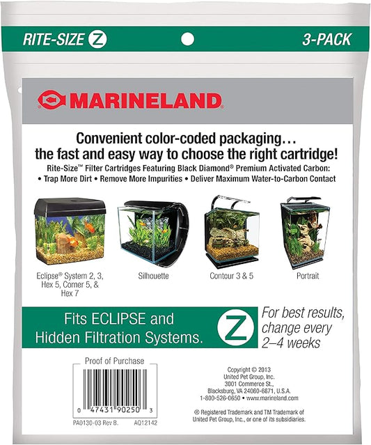 Marineland Eclipse Replacement Filter Cartridges, For Aquarium Filtration (Pack of 2)