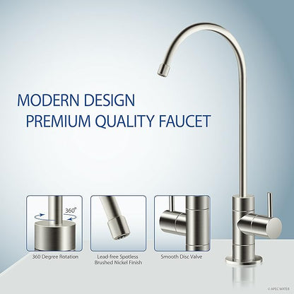AFWFilters WQA Certified Water Purification Unit - Removes 99% of Impurities, Guaranteed to Provide Safe Drinking Water