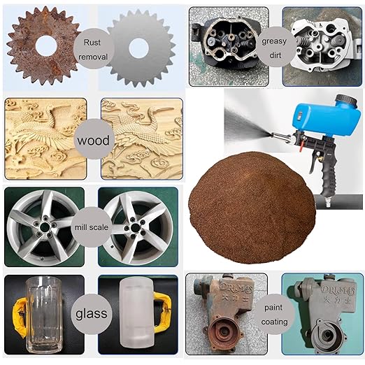 Aluminum Oxide 8 LBS 80 GRIT Medium to Fine Sand Blasting Abrasive Media for Blasting Cabinet or Blasting Guns