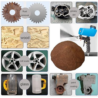 Aluminum Oxide 8 LBS 80 GRIT Medium to Fine Sand Blasting Abrasive Media for Blasting Cabinet or Blasting Guns