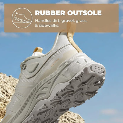 NORTIV 8 Women's Lightweight Hiking Shoes Quick Laces Outdoor Fashion Sneakers Gladiator
