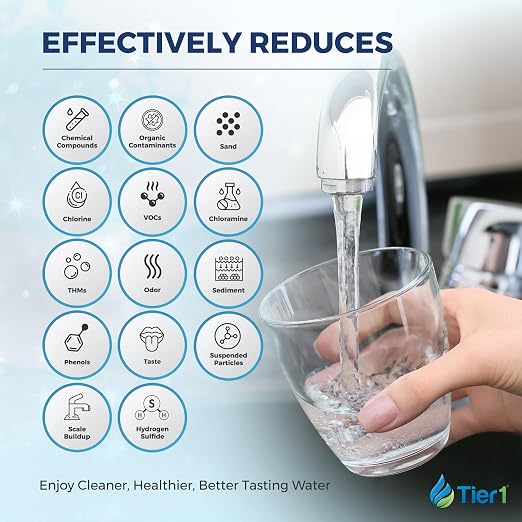 Tier1 Salt-Free Descaler & Chloramine Filter | 3-in-1 TAC Conditioner | 300,000 Gallon Capacity | Catalytic Chloramine Reduction & Sediment Pre-Filter System | Scale Prevention Softener Alternative