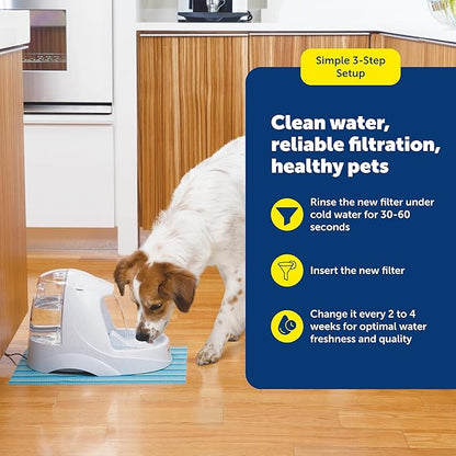 PetSafe Drinkwell Premium Replacement Carbon Filters - Improves Water Taste - Activated Carbon from Coconut Shells - Compatible with Multi-Tier, Platinum, Zen Fountains - 3-Pack