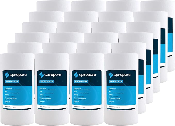 SpiroPure 5x2.5 10 Micron Spun Sediment Water Filter SDC-25-0510 (24 Pack)