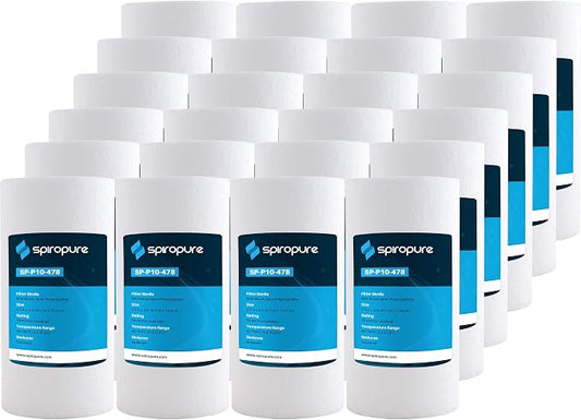 SpiroPure 5x2.5 10 Micron Spun Sediment Water Filter SDC-25-0510 (24 Pack)