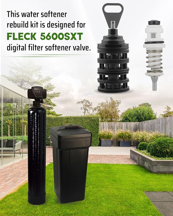 Water Softener Rebuild Kit Replacement Fit for Fleck 5600SXT Digital Filter Softener Valve