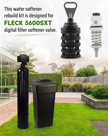Water Softener Rebuild Kit Replacement Fit for Fleck 5600SXT Digital Filter Softener Valve