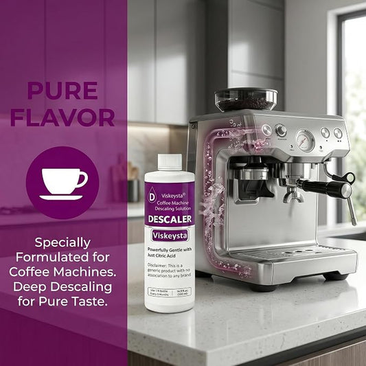 Descaling Solution for OXO Coffee Makers, 16.9 fl oz (500ml) Descaler Liquid, 4 Uses, Citric Acid Formula