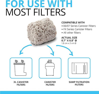 Fluval BIO-FX, Biological Aquarium Filter Media Suitable for Most Aquariums and Filters, 5 Liters (Pack of 4)