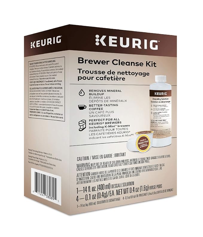 Keurig K-Duo Brewer Maintenance Kit + Descaling Solution and Rinse Pods