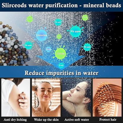 Multi-Stage Shower Filter Replacement compatible with FEELSO 3 Spray and 4 Spray Filtered Shower Head with Handheld, 15-Stage Filtration, 3-Pack