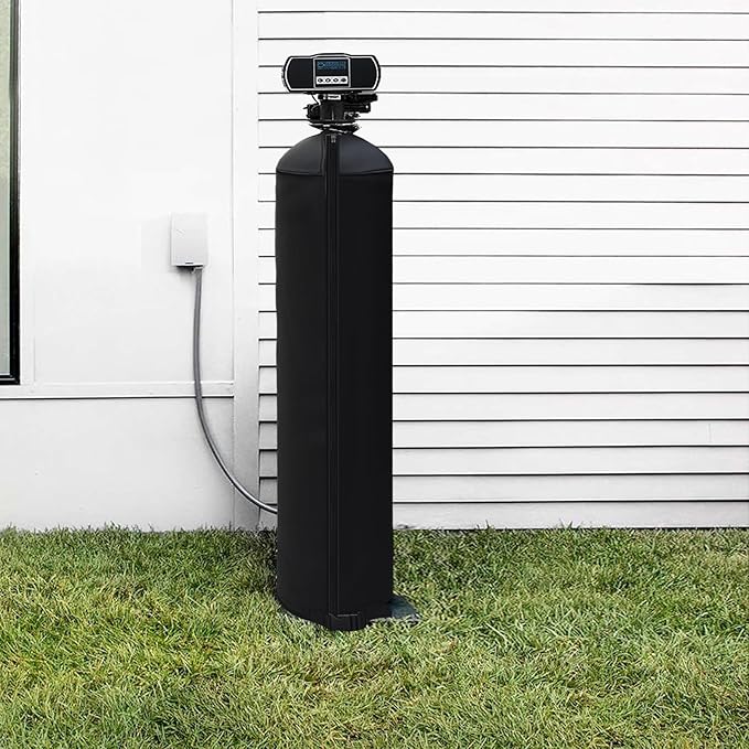 Bitubi Water Softener Neoprene Sweat Jacket, Outdoor Water Softener and Filter Tank Cover to Prevent Sweating, Water Softener Insulated Cover (12x52, Black)