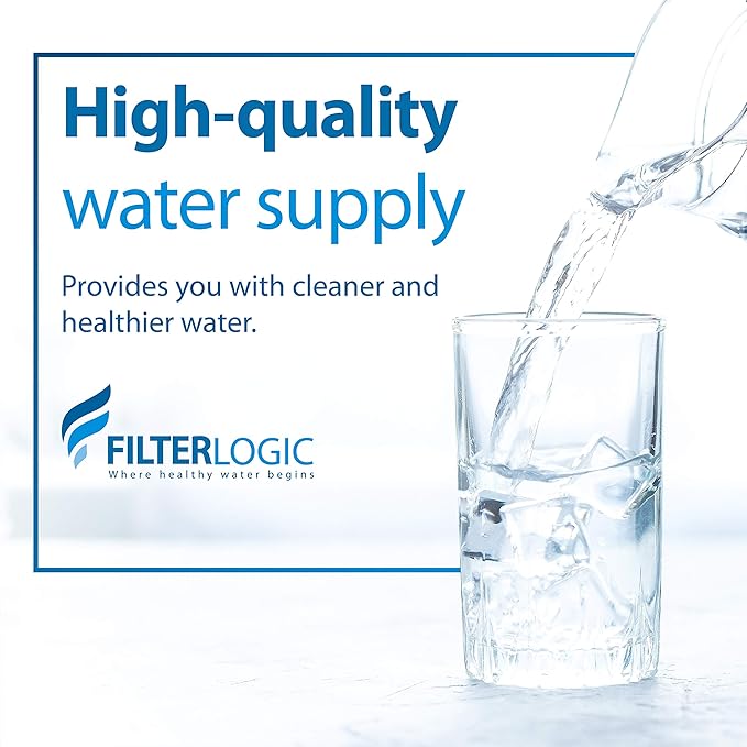 Filterlogic AP810 Whole House Water Filter, Replacement for 3M® Aqua-Pure AP810, AP801, AP811, Whirlpool® WHKF-GD25BB, WHKF-DWHBB, 5 Micron, 10" x 4.5", Well & Tap Water Filter, Pack of 3