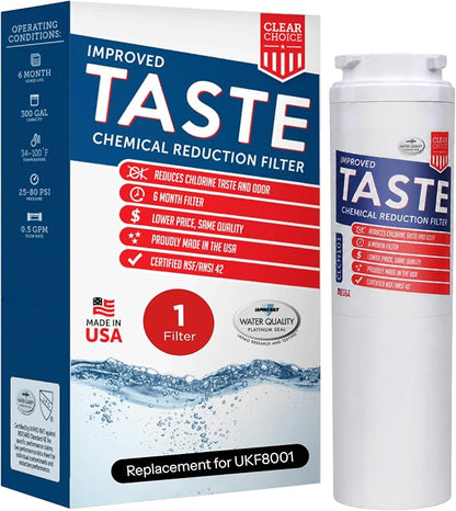Clear Choice CLCH101 Refrigerator Water Filter Replacement Compatible Maytag Filter For Cost-Effective Alternative to Factory Original