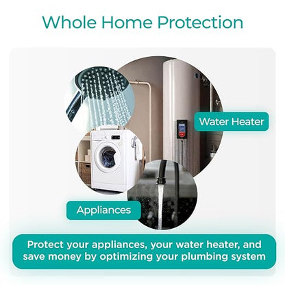 HydroFLOW Pearl Plus with Pearl Booster | Eco Friendly Alternative to Salt Water Softeners | Descaler Bundle for Homes Over 3,000 Square Feet in Total