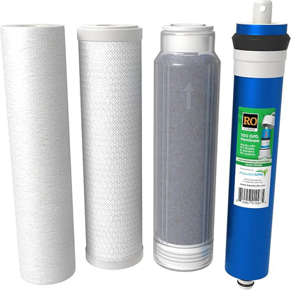 Aquatic Life Reverse Osmosis 10” Replacement Filter Cartridges Kit (Carbon)