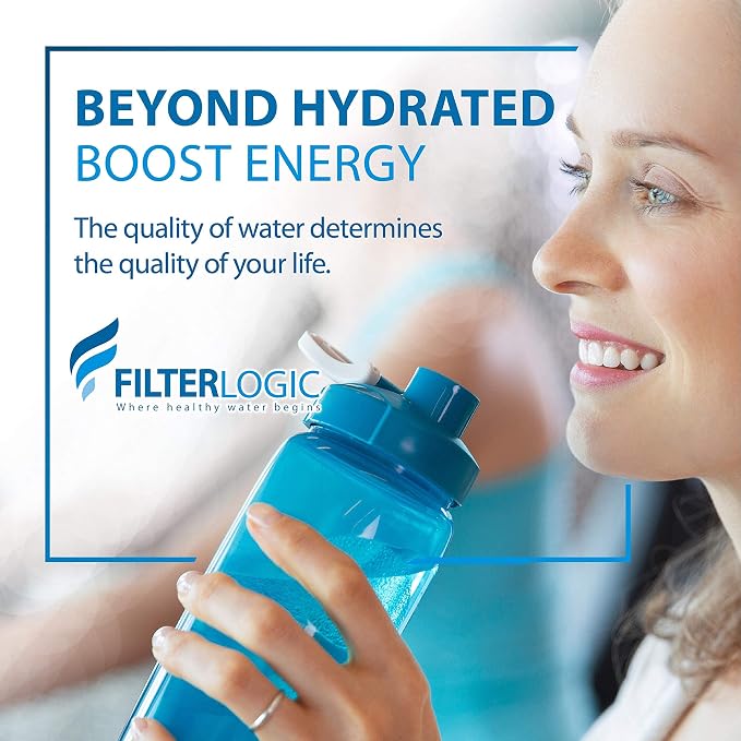 Filterlogic 3US-PF01 Water Filter Replacement for Filtrete® 3US-PS01 | Compatible with Filtrete® 3US-PS01, 3US-MAX-F01H, 3US-PF01H, HF20-S, Manitowoc K-00337, K-00338, Delta RP78702, NSF/ANSI 42
