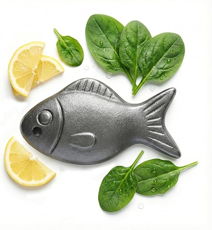 Iron Fish for Cooking - Natural Iron Source for Iron Deficiency Support - Reusable Supplement Alternative for Vegans, Pregnancy & Women
