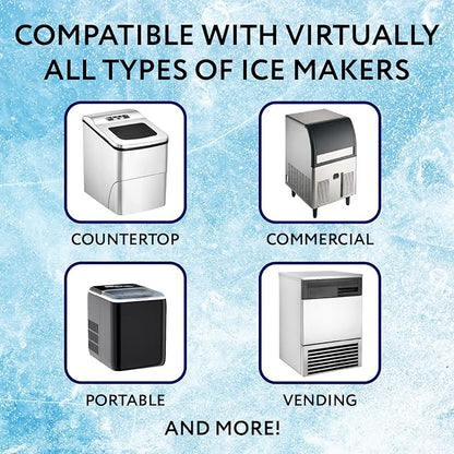 IMPRESA Ice Maker Cleaner & Descaler - 8 Fl Oz Scale Removal Liquid Descaler - Nickel-Safe Ice Machine Cleaner - Compatible with Scotsman, Manitowoc & More