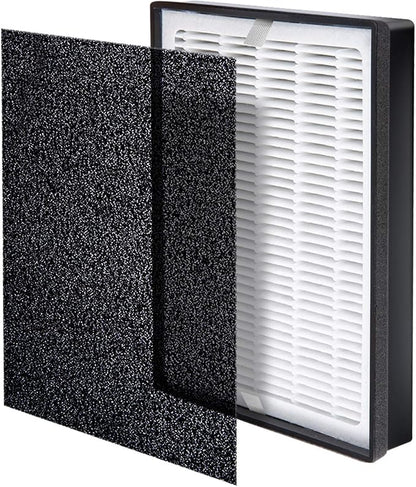 Levoit LV-H126 Air Purifier Genuine Replacement Filter, 1 Pack | 3 Extra Pre-Filters, High-Efficiency Activated Carbon for Removal of Smoke, Odor, Allergens, Pollen, Black