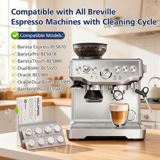 16 Pack BEC250 Espresso Cleaning Tablets Compatible with Breville Espresso Machine