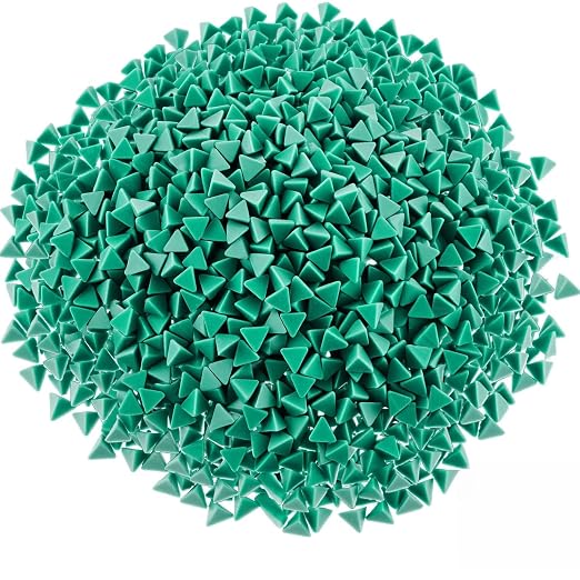Novabright 2 Pack 6.6 lb Rust-Cutting Resin Abrasive Tumbler Media for Nut, Bolts and Glass (0.39 x 0.39 x 0.39 Inch,Triangle)