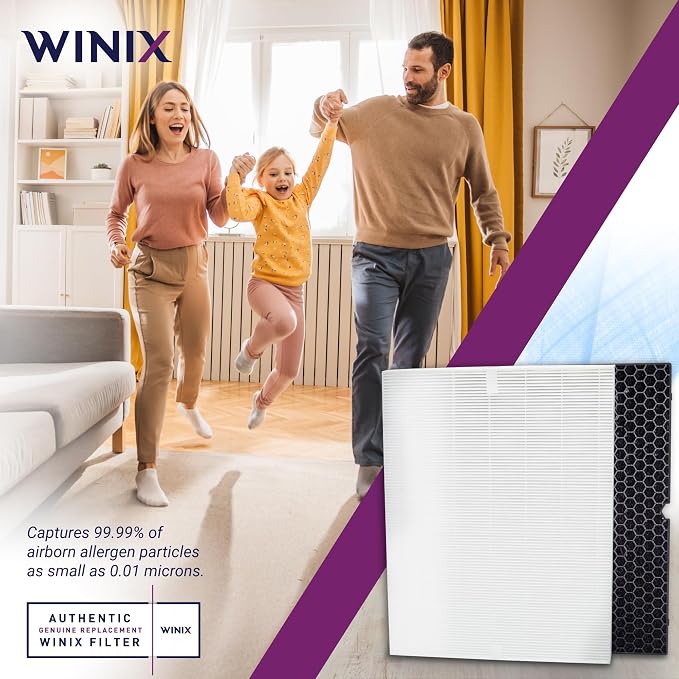 Genuine Winix Filter Q –1712-0123-00 with Activated Carbon for Odor Control For Winix 5510, 5520 and 5530