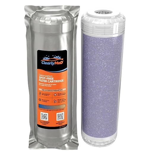 10' x 2' Deionization DI Resin Filter Cartridge Replacement for Spot-Free Car Wash, RV, Motorcycle, Water Deionizer System, 2-Pack