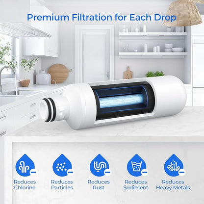 LMXS28626S, LHFS28XBS, LFCS27596S Water Filter, 2 Pack | Compatible with L-G LFXC22526S, LFXC24726S, LFXS26596S, LFXS26973S, LFXS26973D, LFXS28968S,LHSXS2706S Water & Air Filter