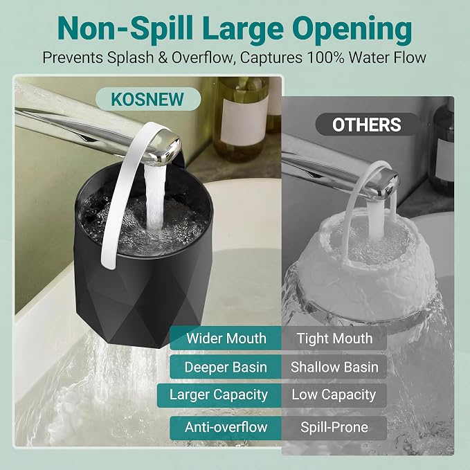 Bath Faucet Filter, 10-Stage Advanced Shower Water Filter | For Tub with 3,000 Gallon Non-Spill Filtration, Removes Chlorine, Fluoride, Hardness, Baby-Safe, Soften Hard Water