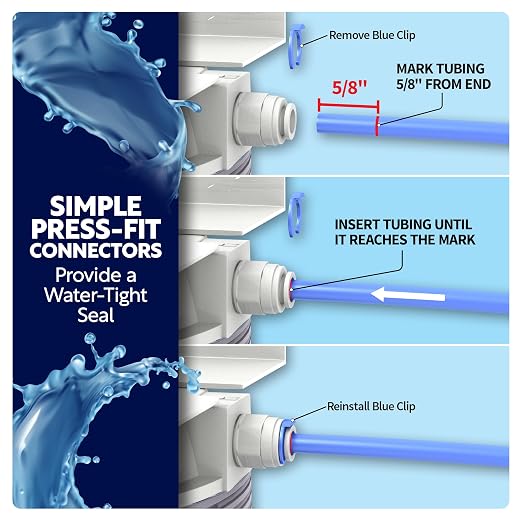 AquaticLife 2-Stage Sediment and Carbon Plus Water Filter System | Captures sediment and reduces chlorine and chloramine for freshwater aquarium water or pretreatment before RO/DI systems