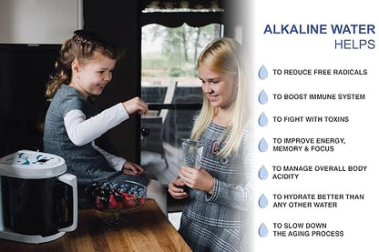 | 3 in 1 Water Ionizer | Alkaline Water Machine | Colloidal Silver Generator Kit | Alkaline Pitcher: PH 2.4-11, up to -1000mV ORP | Colloidal: 0-20 PPM, Silver Rods 9999 Pure | Acidic Water