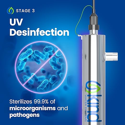 Whole Home Water Filtration System with UV Light - Removes Chlorine, Chloramine, Sediment, Silt, Debris, VOC’s, and More - Get Softer Skin & Hair with Better Tasting Water