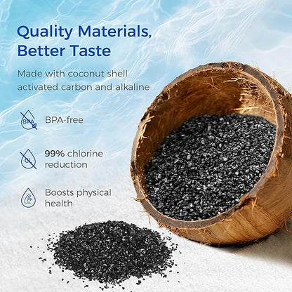Alkaline Carbon Rods (2 Pack) for Gravity Water Filters – Raises pH up to 9.2, Replacement for Berkey® BB9-2® Black Filters, Berkey® Gravity System & More, NSF/ANSI 42 Certified