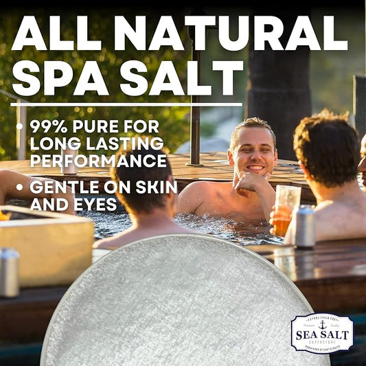 Spa Salt for All Spa Systems and Chlorine Generators – Hot Tub Salts for Ace Freshwater, Hotspring, Jacuzzi, Caldera, and Chloromatic – 10 Lbs Bag by Sea Salt Superstore