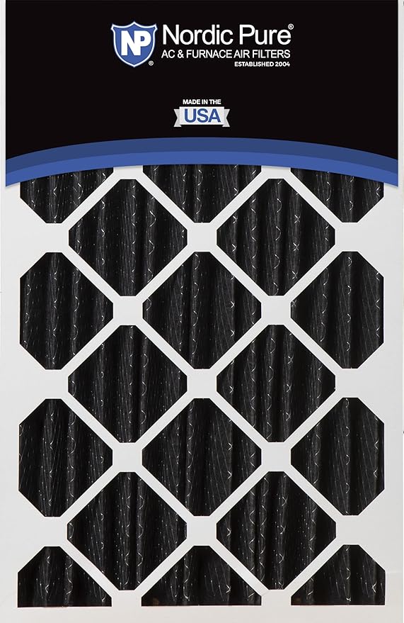 Nordic Pure 16x25x5 (Actual Size: 15 3/4 x 24 3/4 x 4 3/8) Honeywell/Lennox Replacement Odor Reduction Merv 8 Filter 2 PK