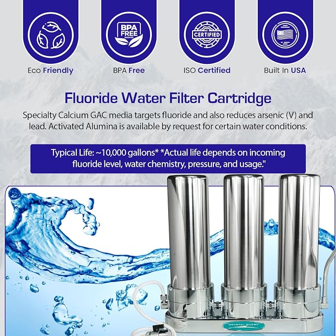 Fluoride Countertop Water Filter System