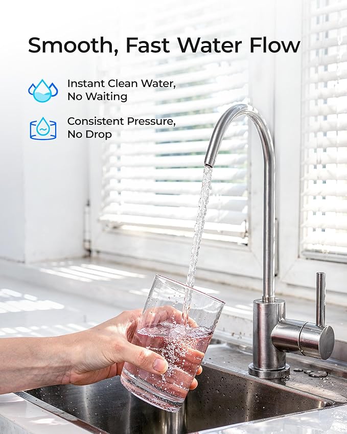 Waterdrop TSPP Under Sink Sediment Water Filter, Replacement for Waterdrop TSU & TSU-WB 3-Stage Ultra-Filtration Under Sink Water Filter System, 2 Pack