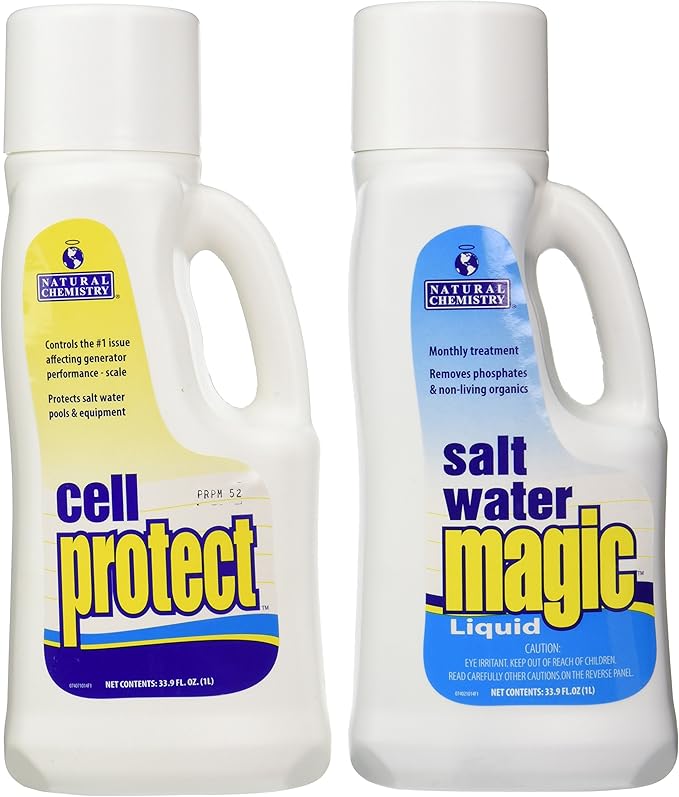 Natural Chemistry Pool Salt Water Maintenance Kit, Single, Provides Crystal Clear Sparkling Water, Monthly Maintenance Kit